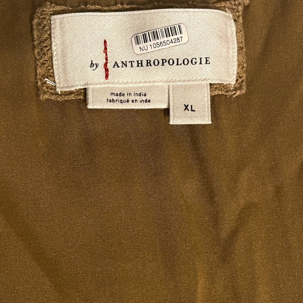Anthropologie Gold Velvet Maxi Dress - Picture 9 of 11
